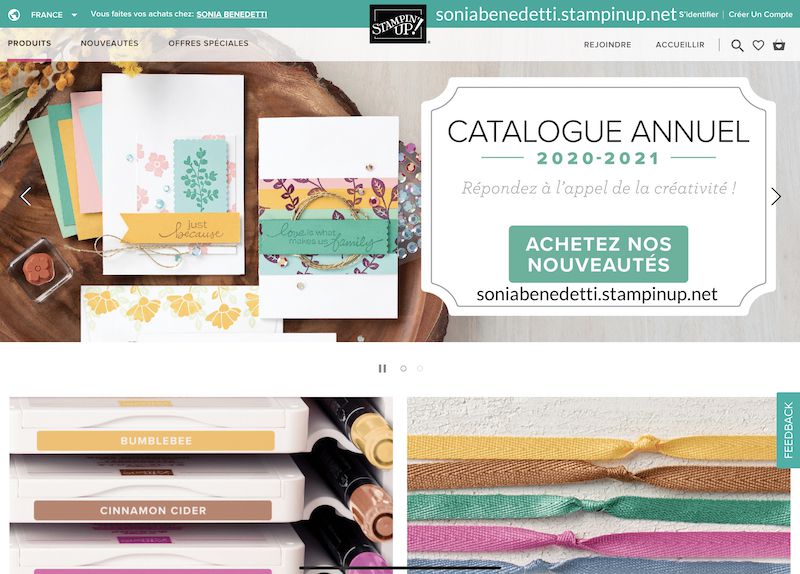 boutique en ligne stampin up en français normandie france 