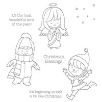 Christmas Cuties Wood-Mount Stamp Set by Stampin' Up!