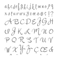 Brushwork Alphabet Photopolymer Stamp Set