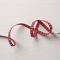 Cherry Cobbler 1/4 Double-Stitched Ribbon