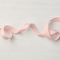 Powder Pink 1/2 Finely Woven Ribbon