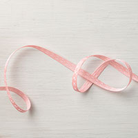 Blushing Bride 1/4 Double-Stitched Ribbon