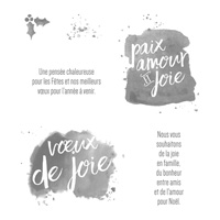 Que de bons vœux Clear-Mount Stamp Set (French)