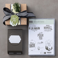 Joyeuses petites étiquettes Clear-Mount Bundle (French)