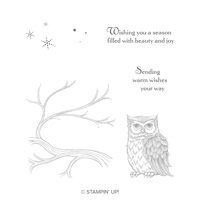 Still Night Wood-Mount Stamp Set