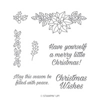 Peaceful Poinsettia Clear-Mount Stamp Set