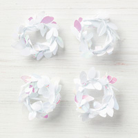 Iridescent Boxwood Wreaths Embellishments