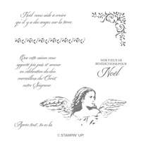 Anges sur la terre Clear-Mount Stamp Set (French)