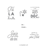 Noëllement vôtre Clear-Mount Stamp Set (French)