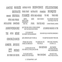 Si Bien Dit Cling Stamp Set (French)