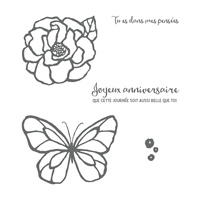 Journée Splendide Cling-Mount Stamp Set (French)