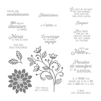 Éclosion De Pensées Cling-Mount Stamp Set (French)