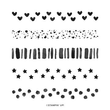 SET DE TAMPONS EN RÉSINE BORDERS TO BACKGROUNDS