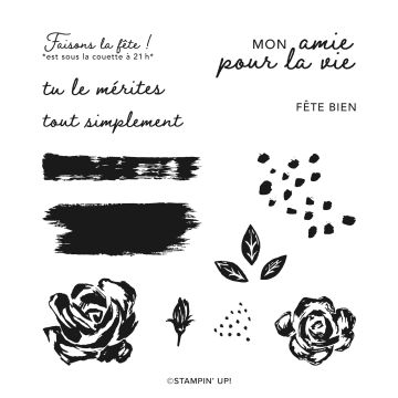 SET DE TAMPONS AMOVIBLES ÉCLOSIONS AU PINCEAU (FRANÇAIS)