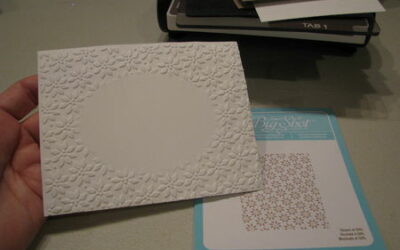 Des idées de déco, cartes … pour Noël – 10ème embossage partiel