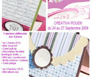 Les pré-inscriptions aux ateliers de Créativa sont ouvertes…