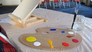 Peignez la cathedrale a la maniere de Monet palette