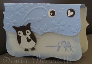 boite sac chouette bleue