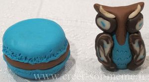 cadeaux hiboux et macaron melinda