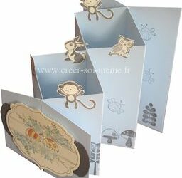 Carte en volume pour le baptême