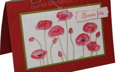 Une carte remplie de coquelicots!