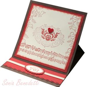 carte chevalet saint valentin