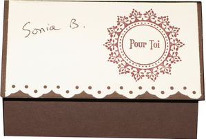 carte geraldine sur boite