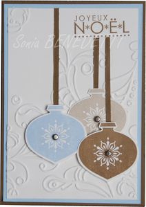 carte joyeux noel boules