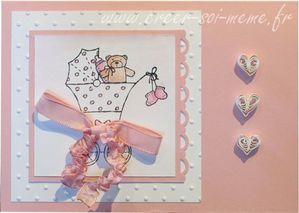 Carte félicitation naissance fille