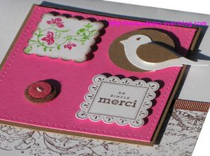 carte oiseau brillant merci detail