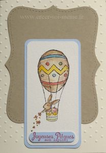 carte paques mon lapin