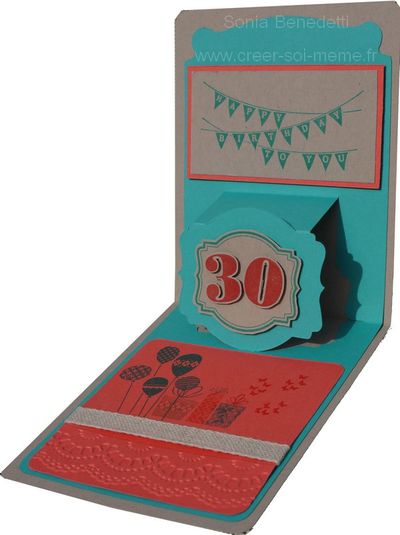 carte pop up 30 ans