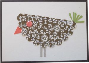 carte poule tissu aurelie bombardelli