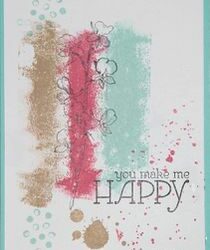 Carte avec technique d&rsquo;encres