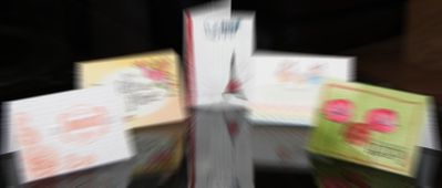 Encore des roses et une série de cartes!