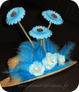 chapeau fleurs convention stampin up