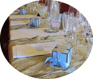 decoration table bapteme
