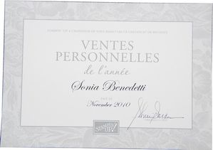 diplome ventes personnelles 2010