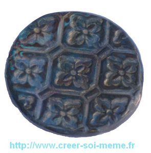 embellissement fimo tampon su