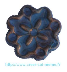 embellissement fimo tampon