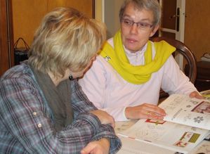 en pleine discussion