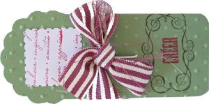 etiquette noeud ruban