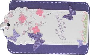 etiquette tag joli printemps fleuri nicole bury