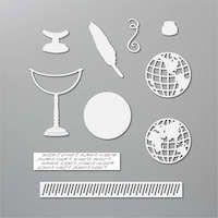152712 poinçons Globe terrestre big shot machine de découpe et gaufrage stampin up carnet de voyage
