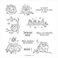153860 Chouettes pensées stampin up de mignons projets pour Halloween, Noël