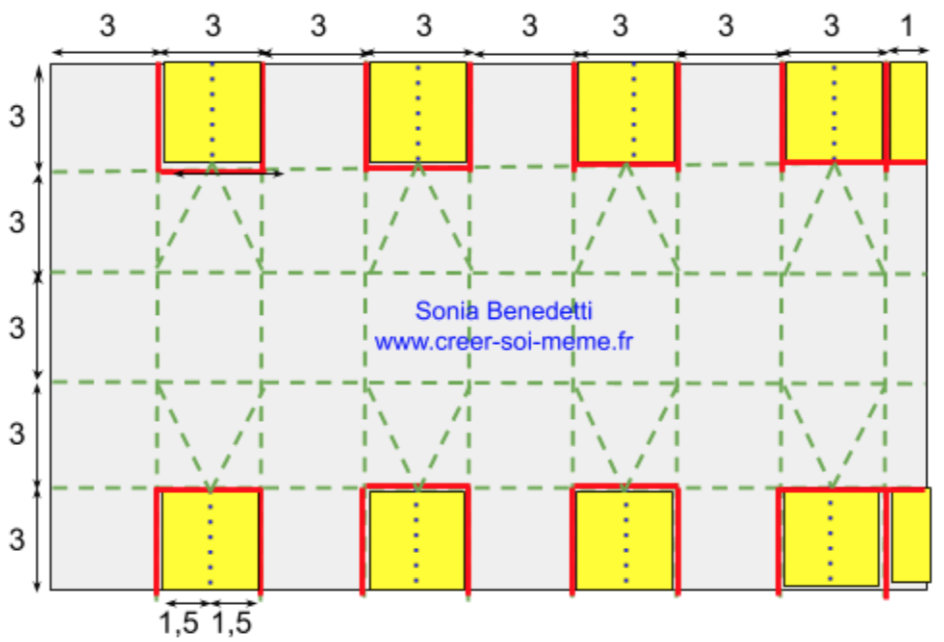 schema gratuit pour boule de noel en origami avec les produits stampin up proposé par sonia benedetti