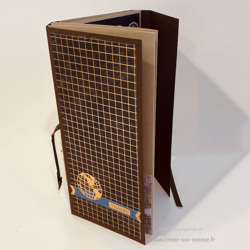 album sur le thème du voyage de l'aventure scrap scrapbooking stampin up france bretagne eure et loire vosges jura