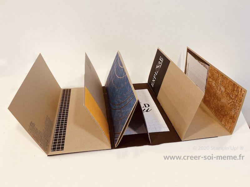 apprendre à faire un album scrap pour offrir à noel avec peu de matériel stampin up sonia démo en france normandie