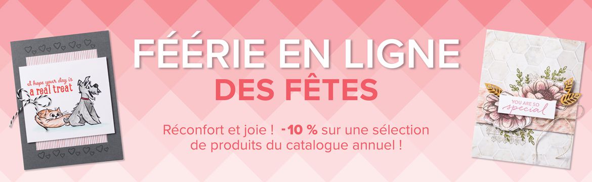 féerie en ligne stampin up Stampin'Up remise 10% sonia france cout heure papier normandie promotion 