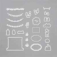 153572 Poinçons Devant la cheminée stampin up noel france vacances